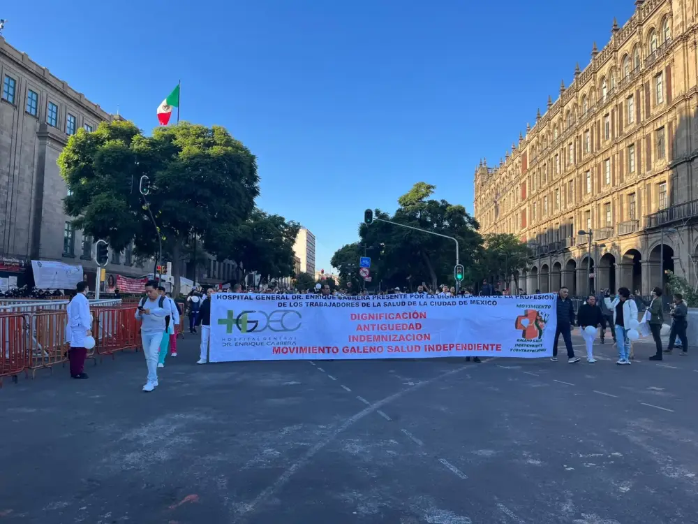 Movilización en el Zócalo